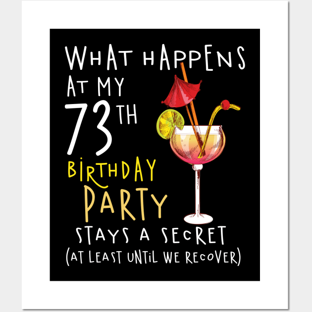 73Th Birthday - What Happens 73Th Birthday Wall Art by jrgenbode